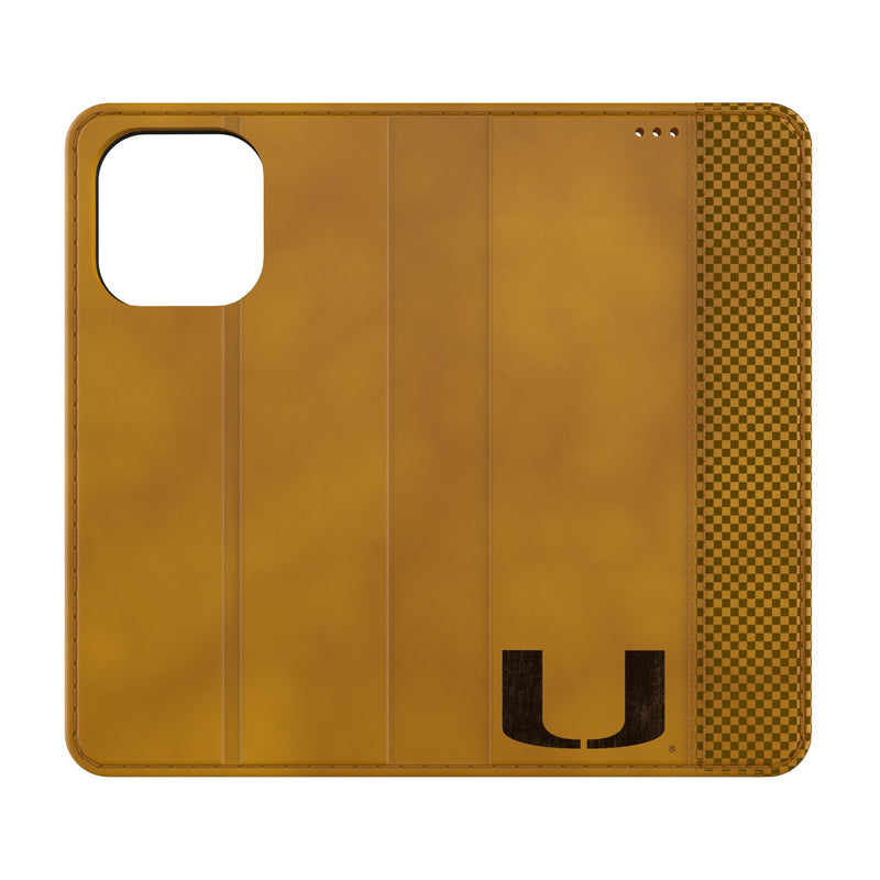 University of Miami Hurricanes Burn iPhone Folio Phone Case for Apple iPhone