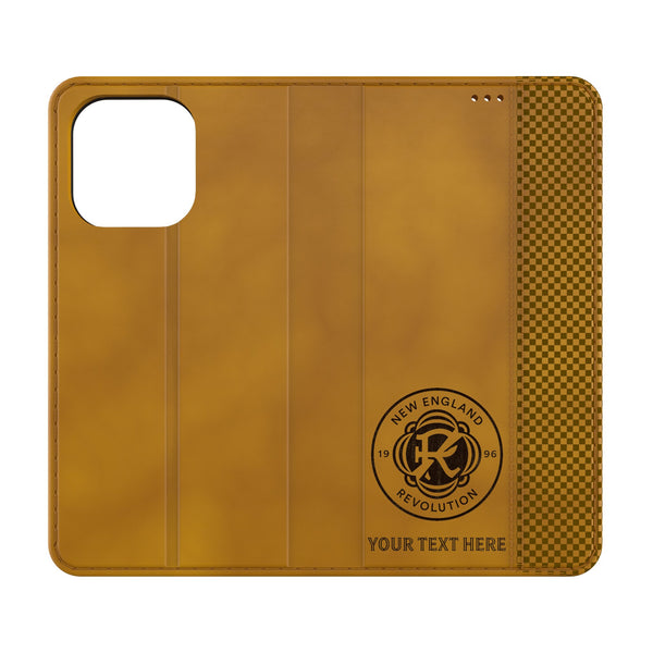 New England Revolution Personalized Burn iPhone Folio Phone Case for Apple iPhone