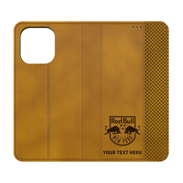 New York Red Bulls Personalized Burn iPhone Folio Phone Case for Apple iPhone