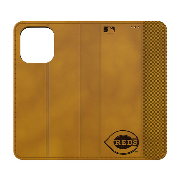 Cincinnati Reds Burn iPhone Folio Phone Case for Apple iPhone