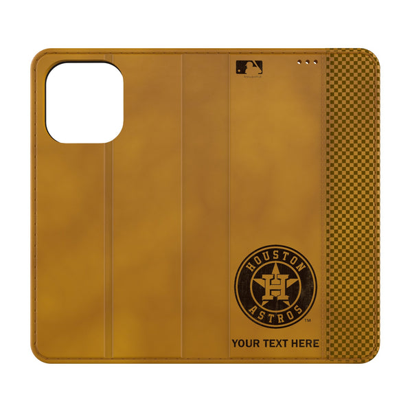 Houston Astros Personalized Burn iPhone Folio Phone Case for Apple iPhone