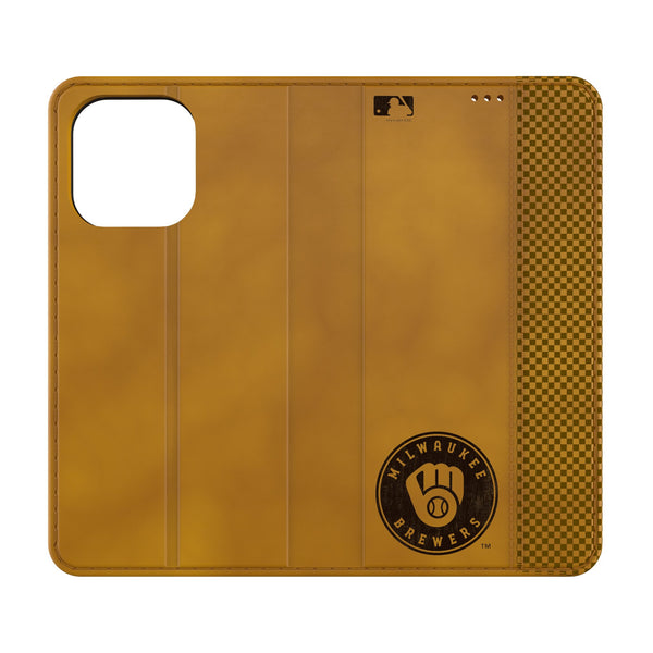 Milwaukee Brewers Burn iPhone Folio Phone Case for Apple iPhone