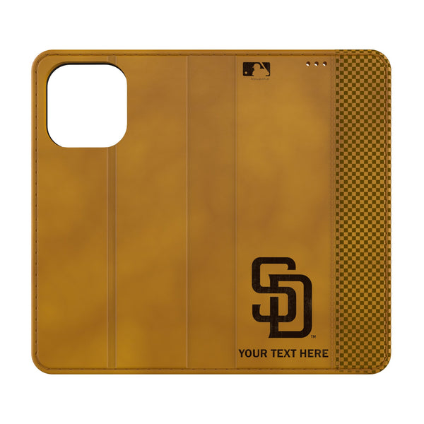 San Diego Padres Personalized Burn iPhone Folio Phone Case for Apple iPhone