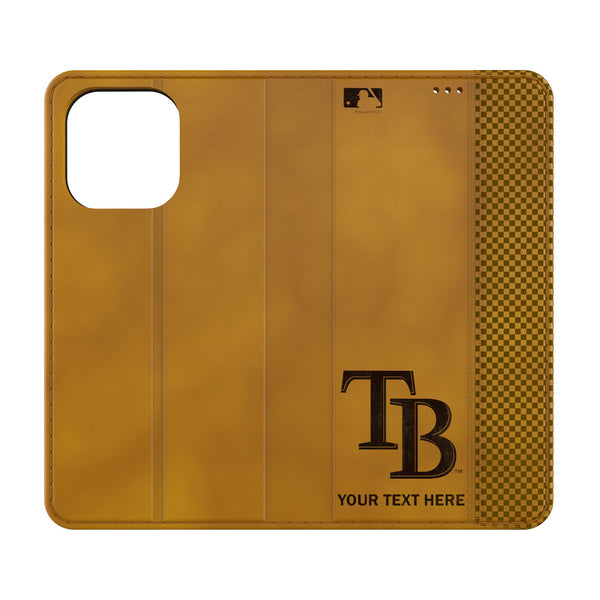 Tampa Bay Rays Personalized Burn iPhone Folio Phone Case for Apple iPhone