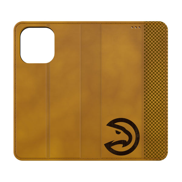 Atlanta Hawks Burn iPhone Folio Phone Case for Apple iPhone