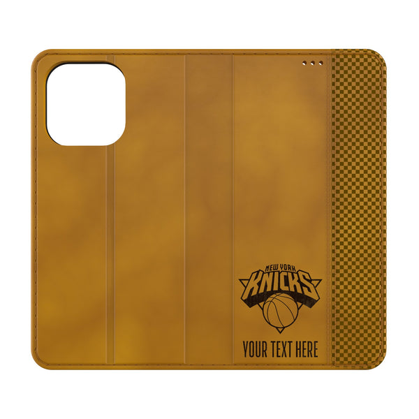 New York Knicks Personalized Burn iPhone Folio Phone Case for Apple iPhone