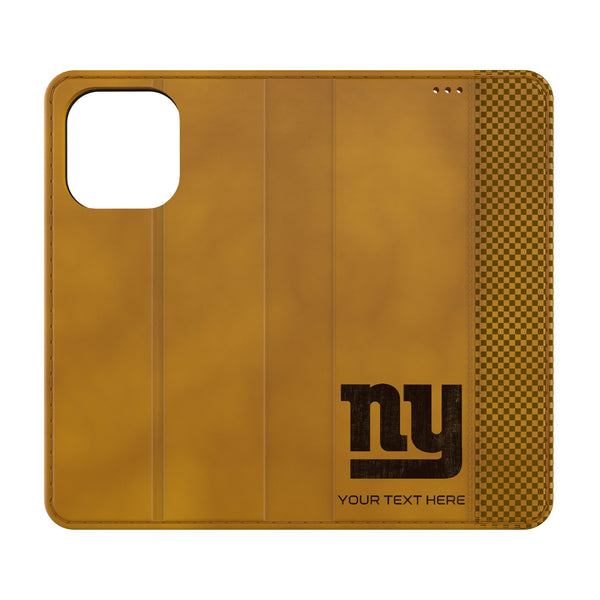 New York Giants Personalized Burn iPhone Folio Phone Case for Apple iPhone