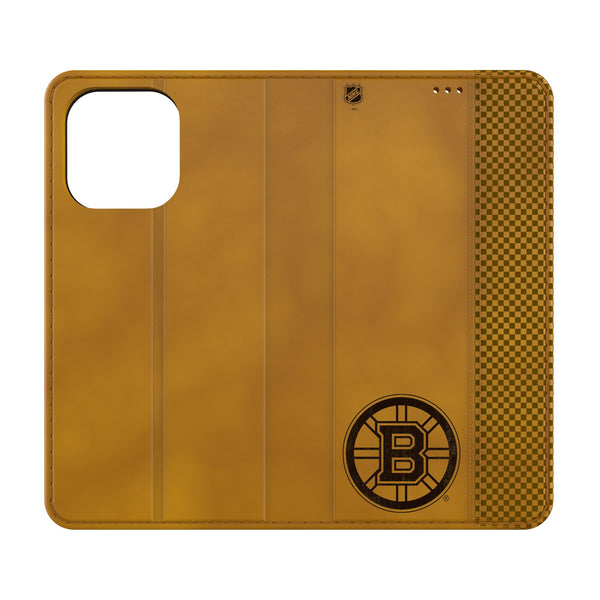 Boston Bruins Burn iPhone Folio Phone Case for Apple iPhone