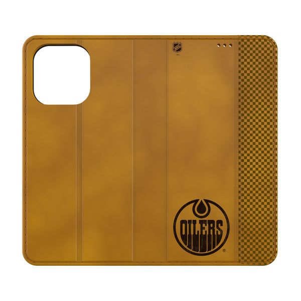 Edmonton Oilers Burn iPhone Folio Phone Case for Apple iPhone