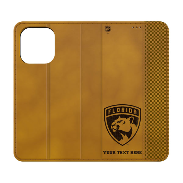 Florida Panthers Personalized Burn iPhone Folio Phone Case for Apple iPhone