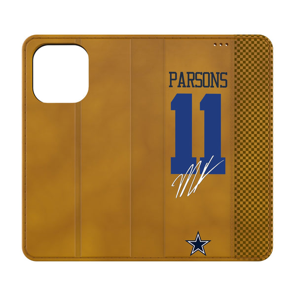 Micah Parsons Dallas Cowboys 11 Game Tactic iPhone Folio Phone Case for Apple iPhone