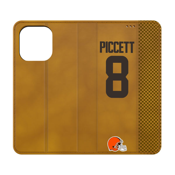 Kenny Pickett Cleveland Browns 8 Game Tactic iPhone Folio Phone Case for Apple iPhone
