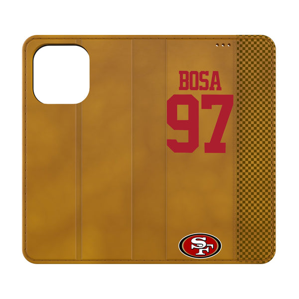 Nick Bosa San Francisco 49ers 97 Game Tactic iPhone Folio Phone Case for Apple iPhone
