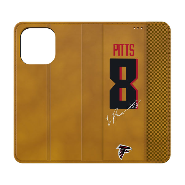 Kyle Pitts Atlanta Falcons 8 Game Tactic iPhone Folio Phone Case for Apple iPhone