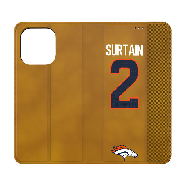 Pat Surtain II Denver Broncos 2 Ready iPhone Folio Phone Case