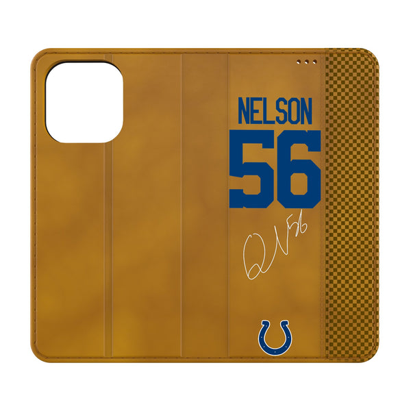 Quenton Nelson Indianapolis Colts 56 Ready iPhone Folio Phone Case