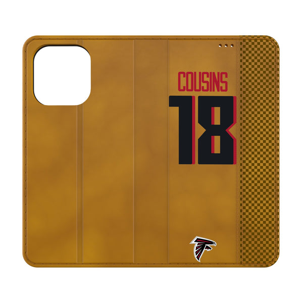 Kirk Cousins Atlanta Falcons 18 Game Tactic iPhone Folio Phone Case for Apple iPhone