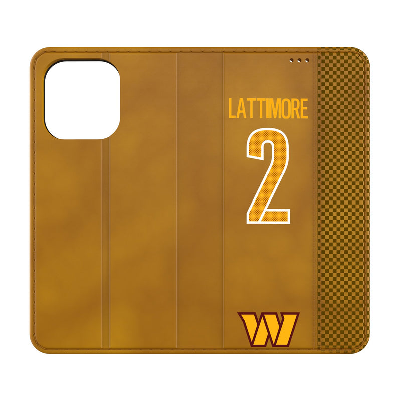 Marshon Lattimore Washington Commanders 2 Game Tactic iPhone Folio Phone Case for Apple iPhone
