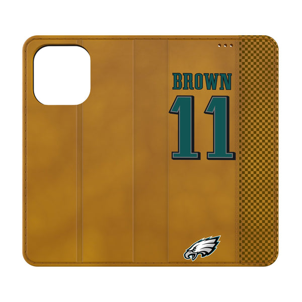 A.J. Brown Philadelphia Eagles 11 Ready iPhone Folio Phone Case