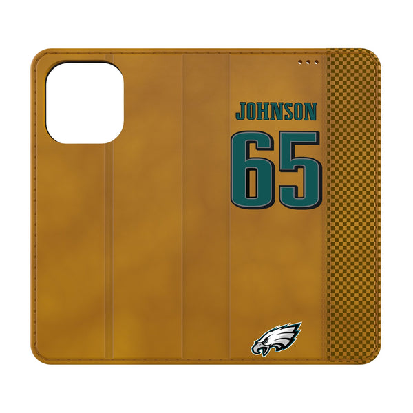 Lane Johnson Philadelphia Eagles 65 Game Tactic iPhone Folio Phone Case for Apple iPhone