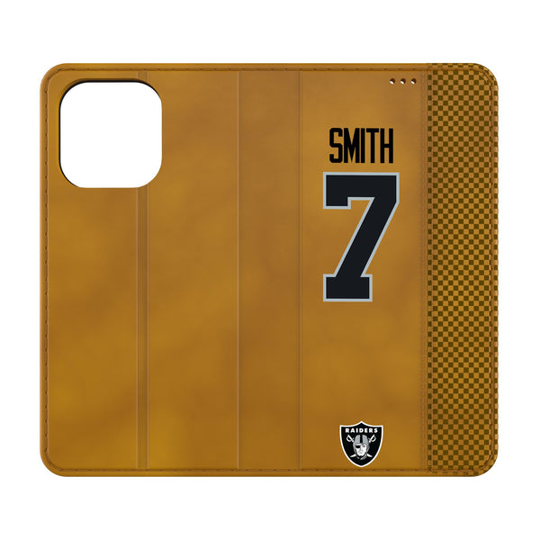 Geno Smith Las Vegas Raiders 7 Game Tactic iPhone Folio Phone Case for Apple iPhone