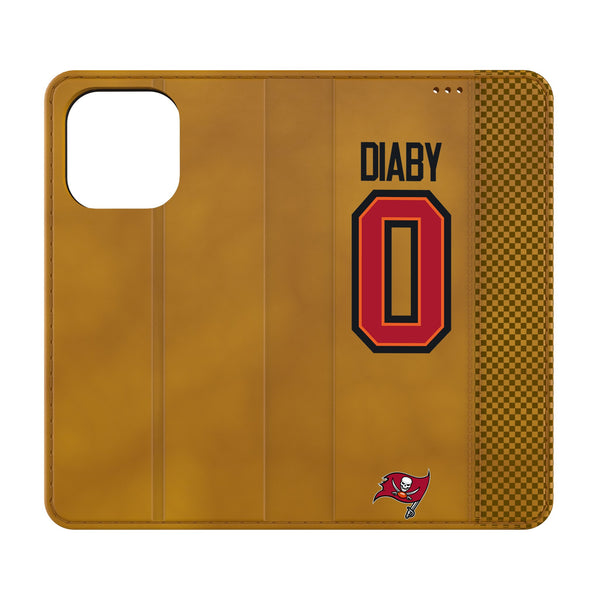 YaYa Diaby Tampa Bay Buccaneers 0 Ready iPhone Folio Phone Case