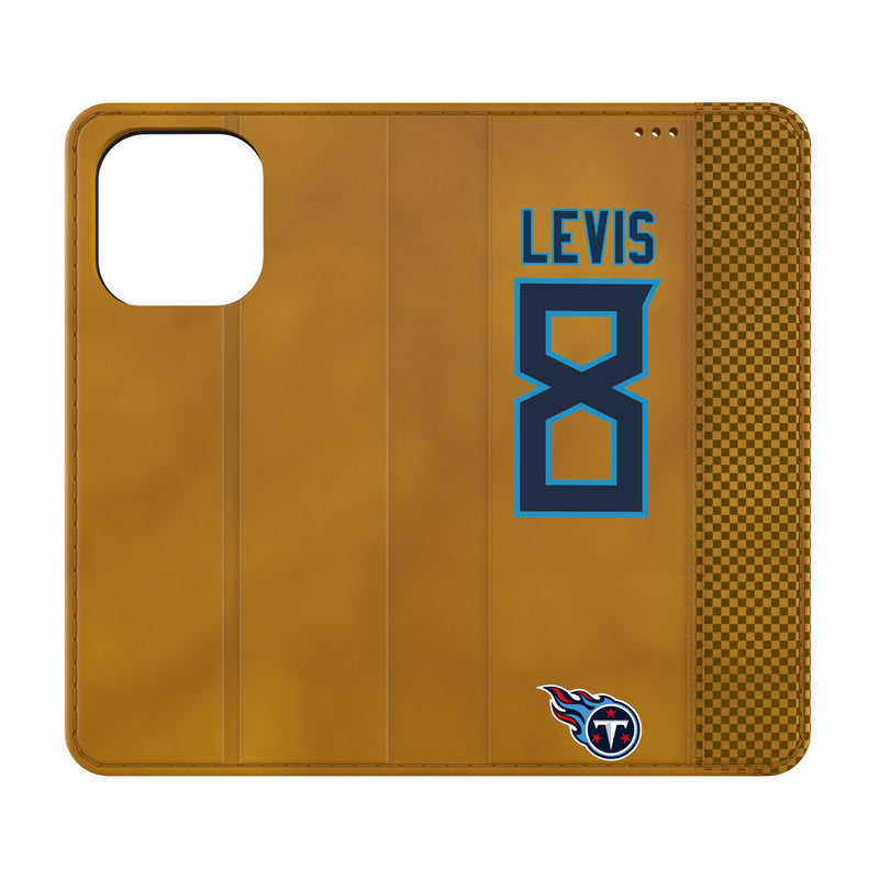 Will Levis Tennessee Titans 8 Ready iPhone Folio Phone Case