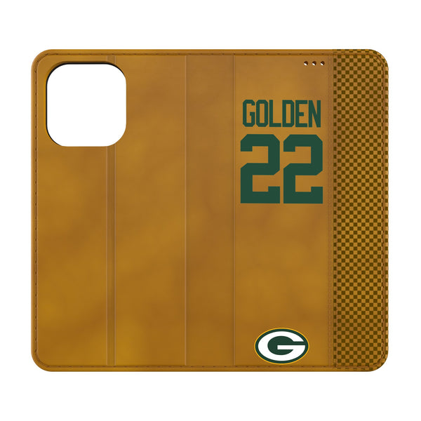 Matthew Golden Green Bay Packers 22 Game Tactic iPhone Folio Phone Case for Apple iPhone