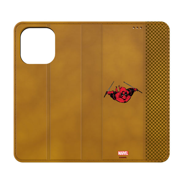 Marvel Deadpool Badge iPhone Folio Phone Case for Apple iPhone