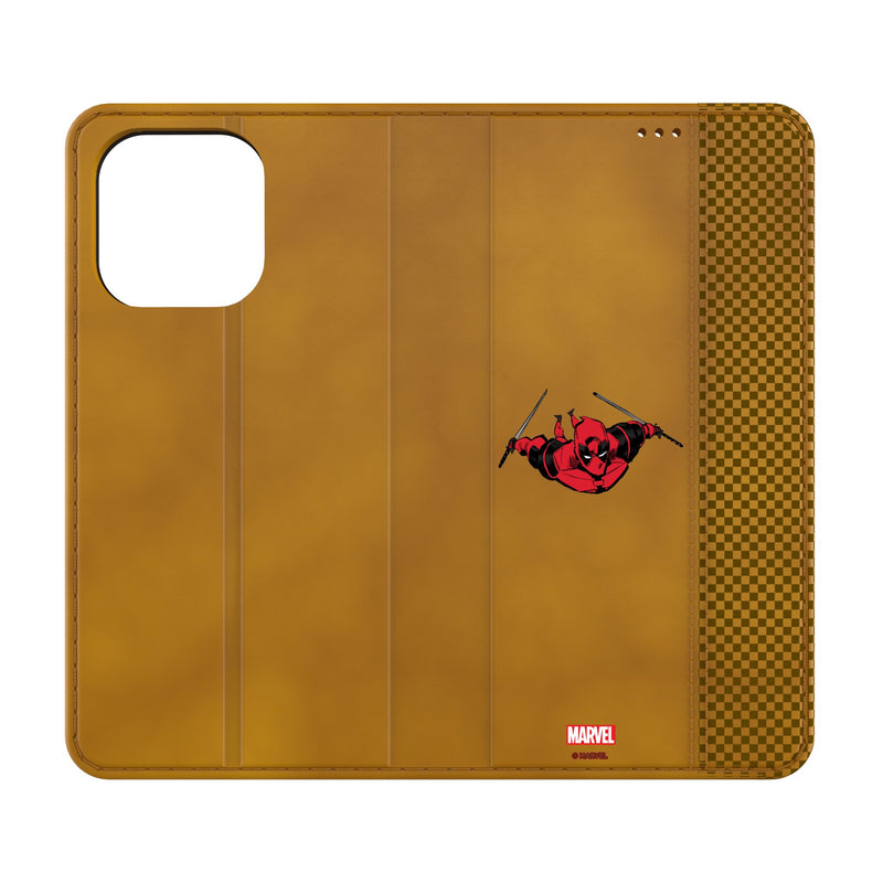 Marvel Deadpool Badge iPhone Folio Phone Case for Apple iPhone