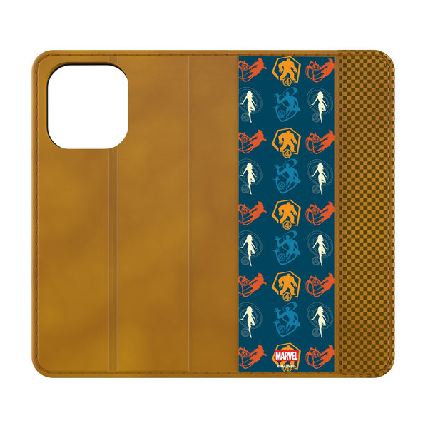 Marvel Fantastic Four Pattern 2 iPhone Folio Phone Case for Apple iPhone