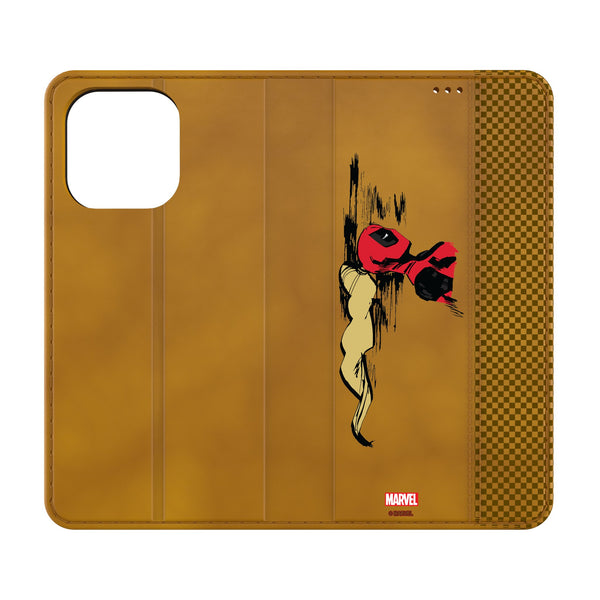 Marvel Ladypool Badge iPhone Folio Phone Case for Apple iPhone