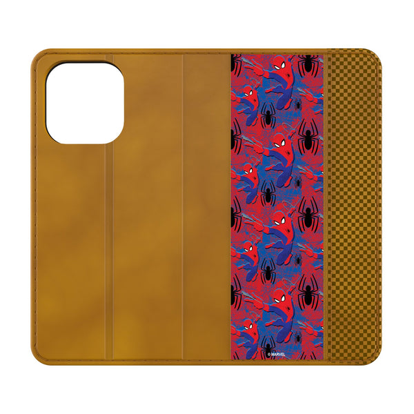 Marvel Spider-Man Pattern iPhone Folio Phone Case for Apple iPhone