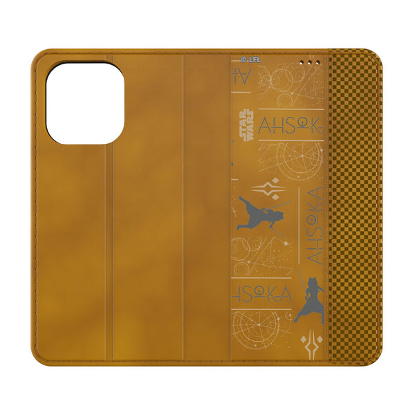 Star Wars Ahsoka Pattern iPhone Folio Phone Case for Apple iPhone