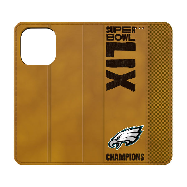 Philadelphia Eagles 2025 Super Bowl iPhone Folio Phone Case for Apple iPhone