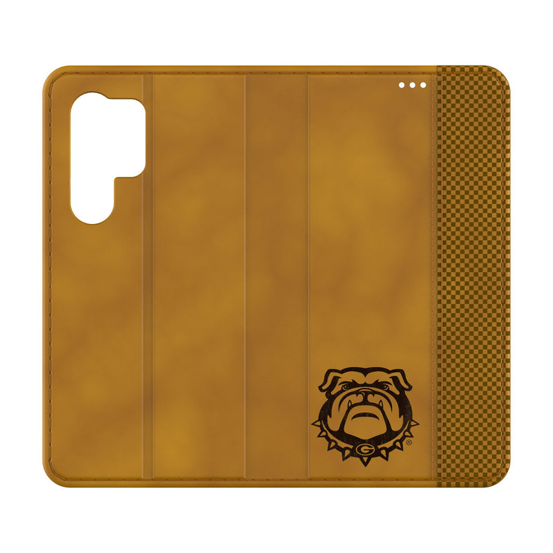 University of Georgia Bulldogs Uga Burn Galaxy Folio Phone Case