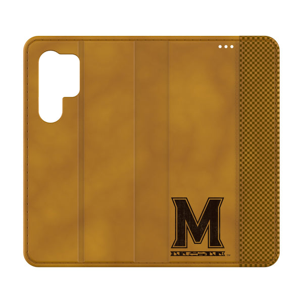 University of Maryland Terrapins Burn Galaxy Folio Phone Case for Samsung Galaxy
