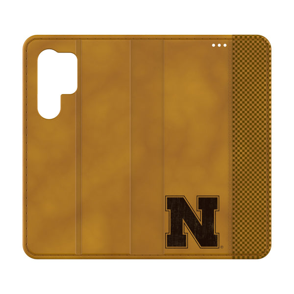 University of Nebraska Huskers Block N Burn Galaxy Folio Phone Case