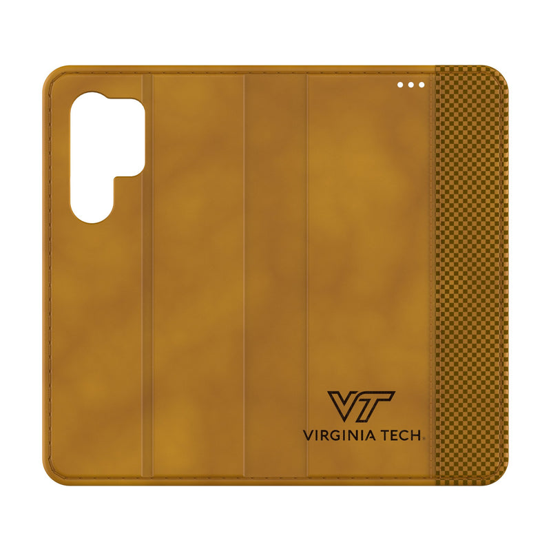 Virginia Tech Hokies Burn Galaxy Folio Phone Case for Samsung Galaxy