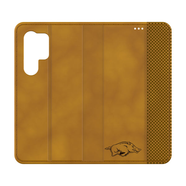 University of Arkansas Fayetteville Razorbacks Burn Galaxy Folio Phone Case for Samsung Galaxy