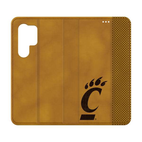 University of Cincinnati Bearcats Burn Galaxy Folio Phone Case for Samsung Galaxy
