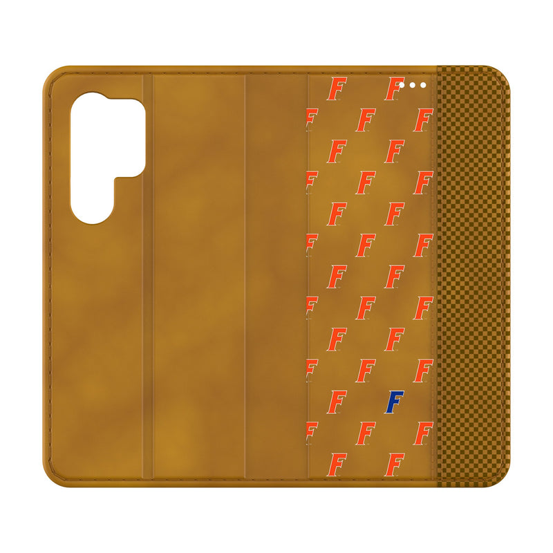 University of Florida Gators Fashion Pattern Galaxy Folio Phone Case for Samsung Galaxy