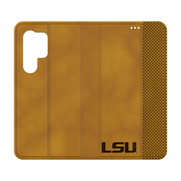 Louisiana State University Tigers Burn Galaxy Folio Phone Case for Samsung Galaxy