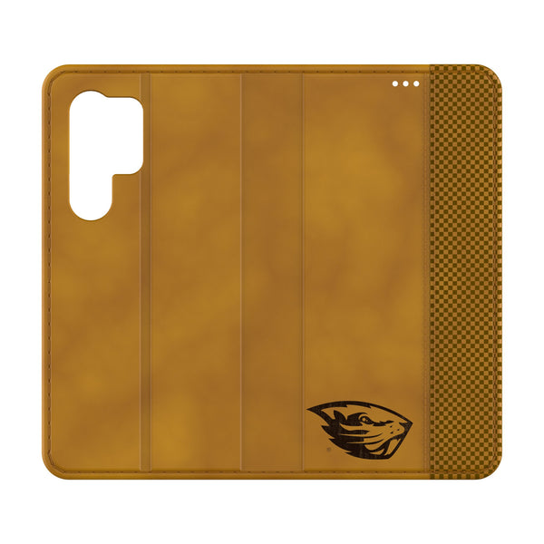 Oregon State University Beavers Burn Galaxy Folio Phone Case for Samsung Galaxy