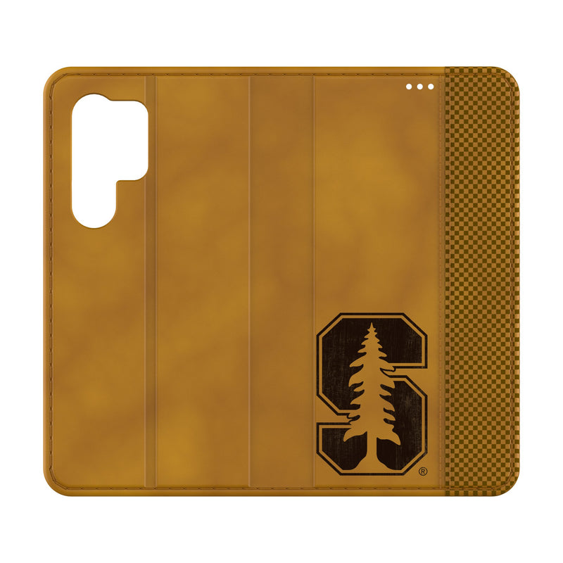 Stanford University Cardinal Burn Galaxy Folio Phone Case for Samsung Galaxy