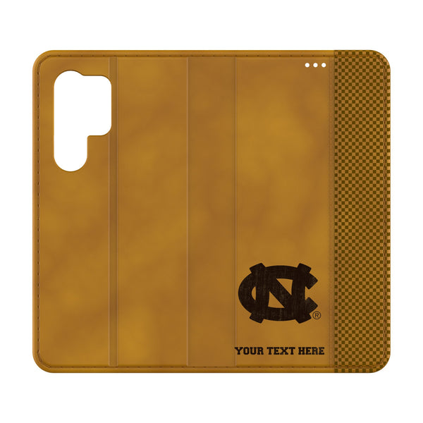 University of North Carolina Tar Heels Personalized Burn Galaxy Folio Phone Case for Samsung Galaxy