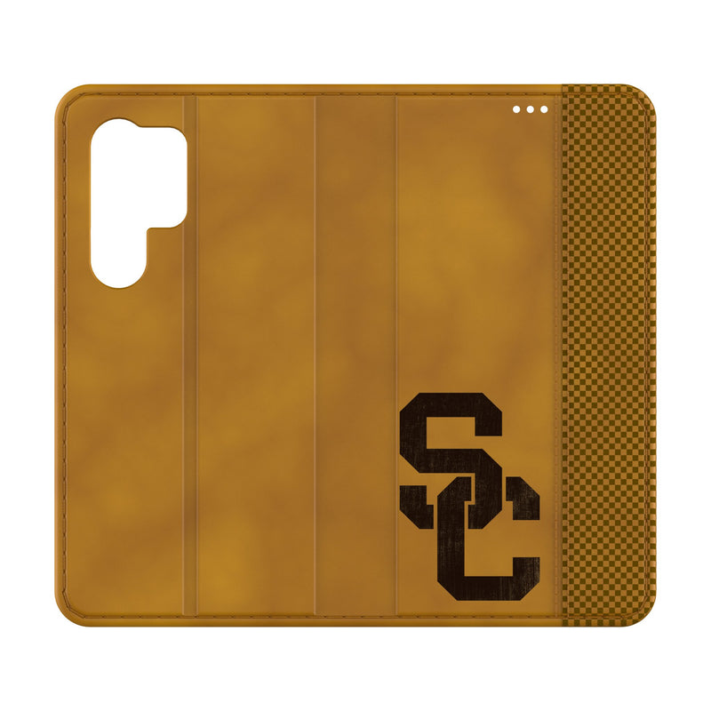 University of Southern California Trojans Burn Galaxy Folio Phone Case for Samsung Galaxy