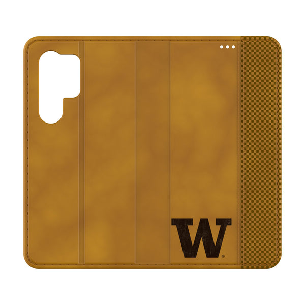 University of Washington Huskies Burn Galaxy Folio Phone Case for Samsung Galaxy