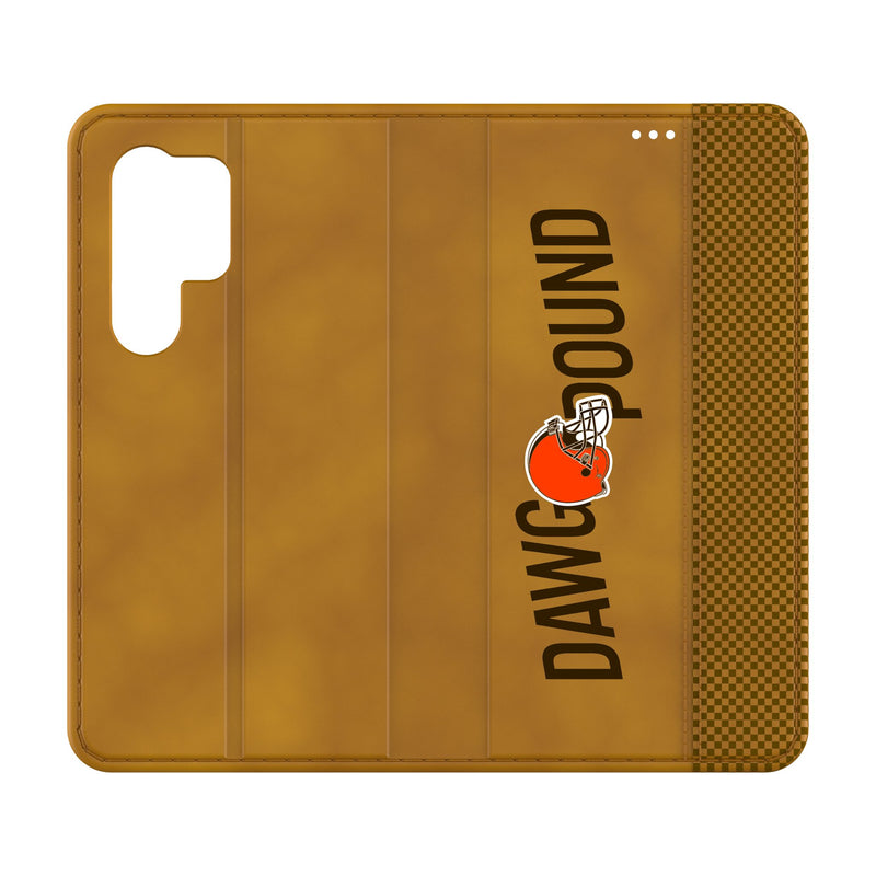 Cleveland Browns 2024 Edition Galaxy Folio Phone Case for Samsung Galaxy