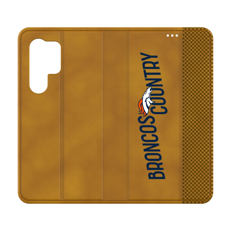 Denver Broncos 2024 Illustrated Limited Edition Galaxy Folio Phone Case